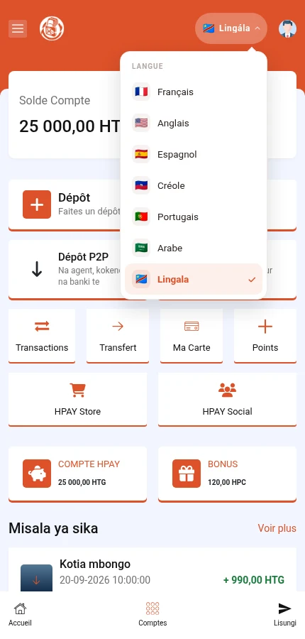 Liste efungwami: finá nkombo ya monɔkɔ oyo olingi.